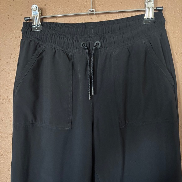 Athleta Girl Black Joggers Performance Pants Drawstring Size M 8-10 - Picture 3 of 8